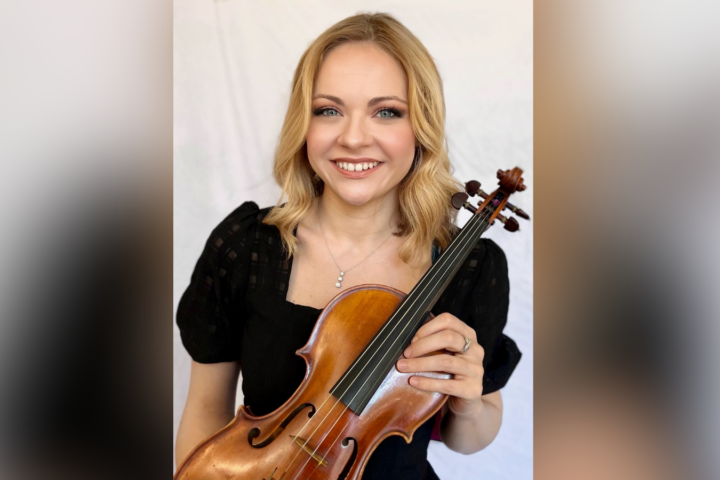 Holly Workman with violin